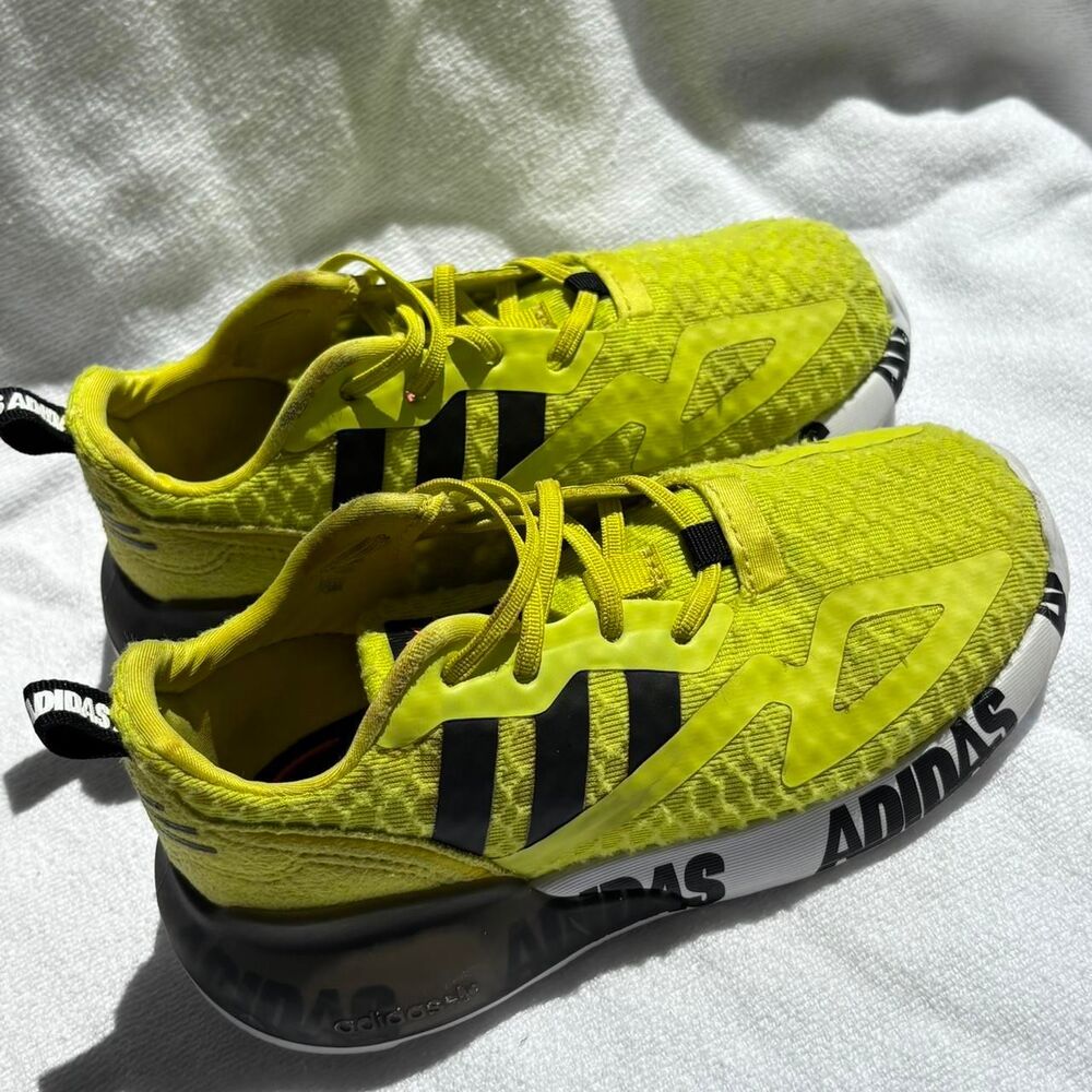 Adidas Men's Yellow and Green Trainers